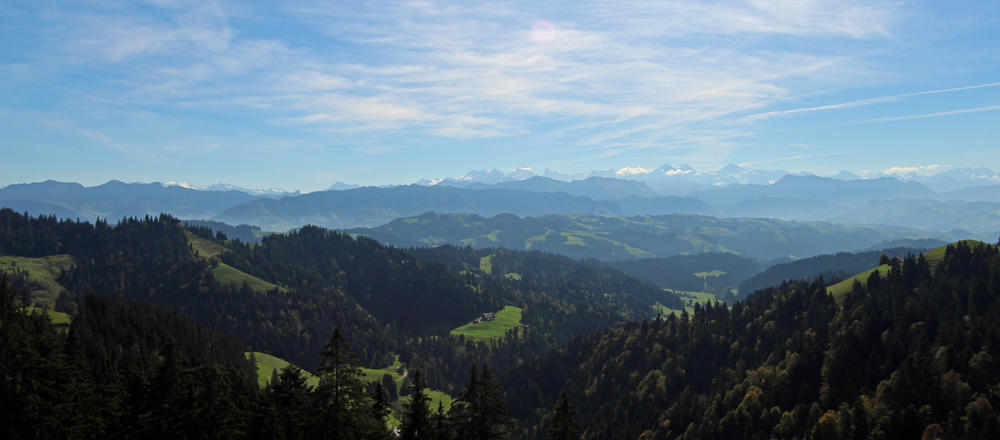 Alpenpanorama von der Lushütte